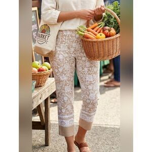 Studio Point Capris Pull On Sz L